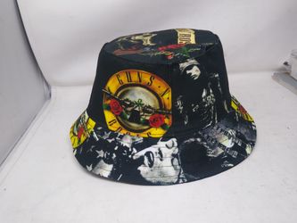 Guns N Roses Bucket Hat 80s Hair Metal Glam Rock Slash Axle Rose