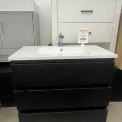 New 36” Bathroom Vanity - Pepper Collection 