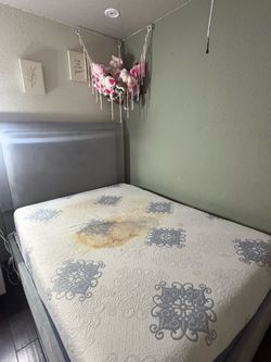 Queen bed with frame