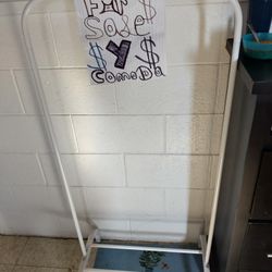 White Clothes Hanger In Good Condition 