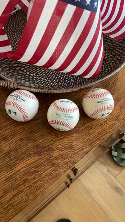 3 Game Played Major League Baseballs