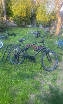 Black Bike With Cup Holder 