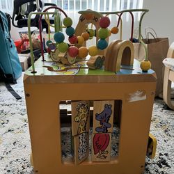 Activity cube wooden