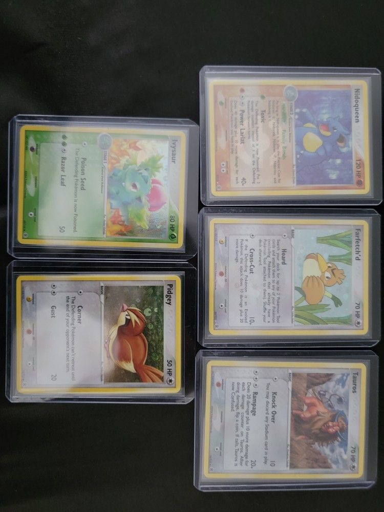 Near Mint Holos From FireRed & LeafGreen Set