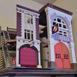 Ghostbusters Kenner fire house, playmobil Ghostbusters fire house