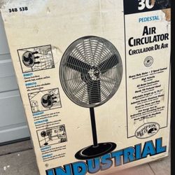 Industrial Pedestal 30” circulator heavy duty 3 speed control High Velocity New In The Box…..$100