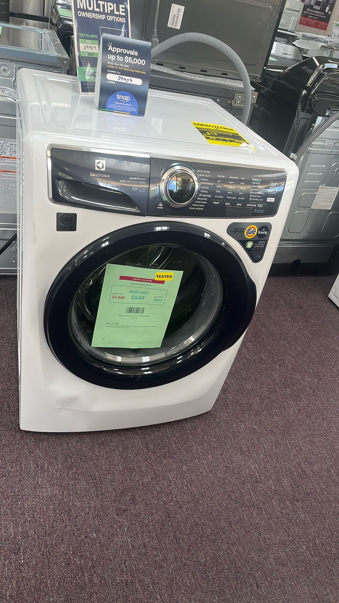Washer Electrolux New Front Load