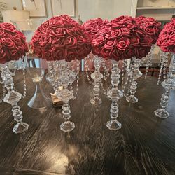 Lot Of 6 Table Centerpieces 
