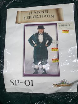 Halloween costume leprechaun. Made by professional costume manufacturer. Came from costume rental.