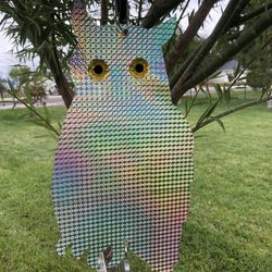 Reflective Owls -16 inch Weighted Hanging Owl