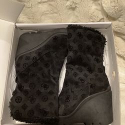 Brand New Guess Wedge Boots Size 8