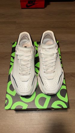 Dolce & Gabbana Milano White Leather Sneakers