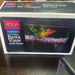 1/2 Gallon Betta Fish Tank 