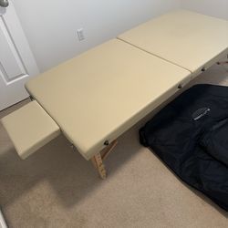 Portable PT Massage Table Cream Color