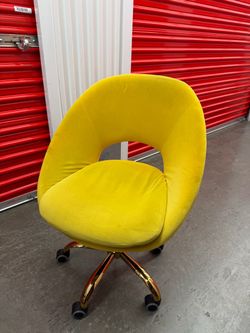 Yellow comfy office chair
