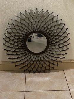 Large wall decor with mirror in the middle (hobby lobby)