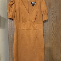DKNY Faux Suede Dress - Size 6