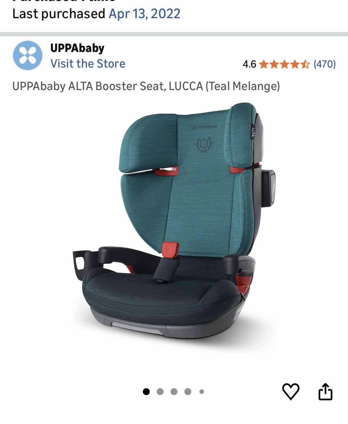 Uppababy Alta Car Booster Seat