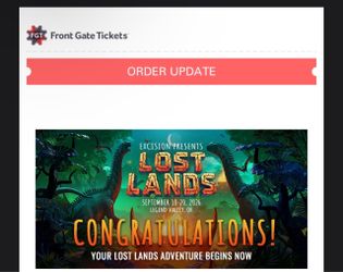 Lost Lands 2026 GA a ticket 18-20