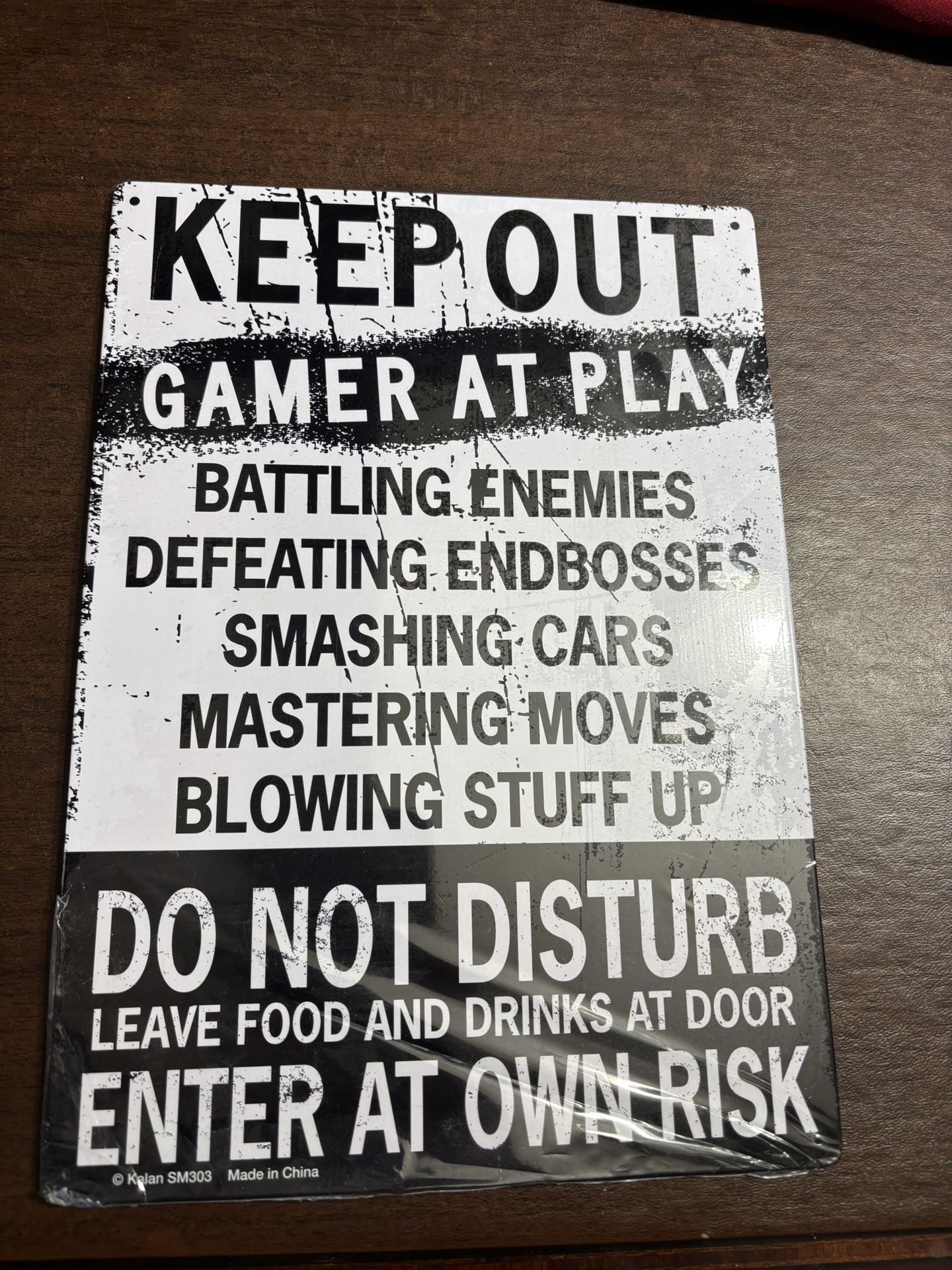 Gaming Metal Sign