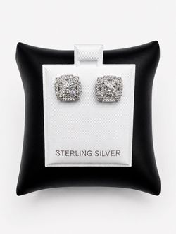 925 Sterling Silver 0.80CTW MOISSANITE Screw Back Earrings