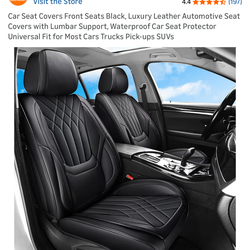 Leather car seat cover front seats