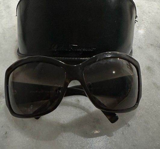 Salvatore Ferragamo Wrap Around Sunglasses 