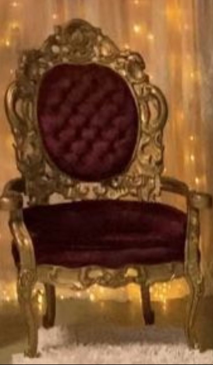 Antique Burgundy, Elegant Chair