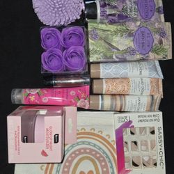 Woman's Lotions/ Self Care 11 Items Plus Bag