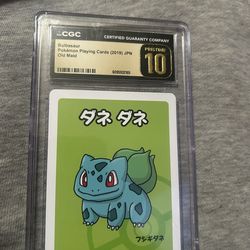 CGC Pristine 10 Bulbasaur (2019 Japanese Old Maid