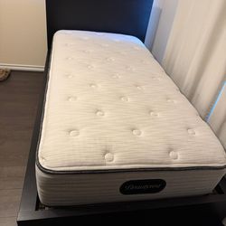 1/2 IKEA MALM Full Bed Frame + Mattress – Great Condition