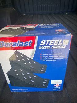 Duralast Steel Wheel Chocks 2 Pack
