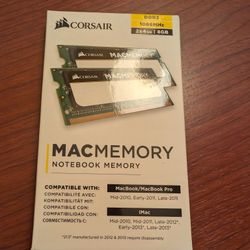 corsair 2x4 gb mac memory 