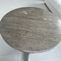 T-BRACE ROUND COFFEE TABLE- Restoration Hardware 
