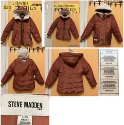   Jacket , Girls Jacket,  Steve Madden L/G (14/16)