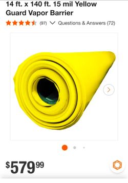 Yellow Guard vapor barrier