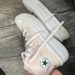 baby pink platform chucks