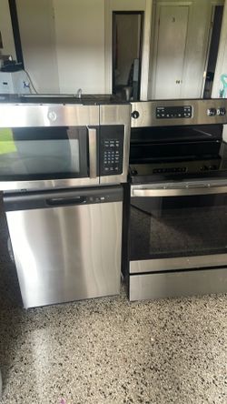 Stove Microwave Dishwasher