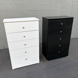 New Chest! 5 Drawer Dressers 