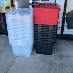 27 Gallons Storage Containers 🫙 Clear $10 Each