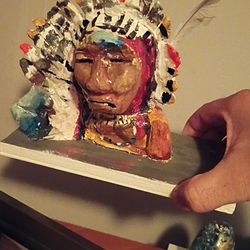 Vintage Provincial Molds Ceramic Native American Indian