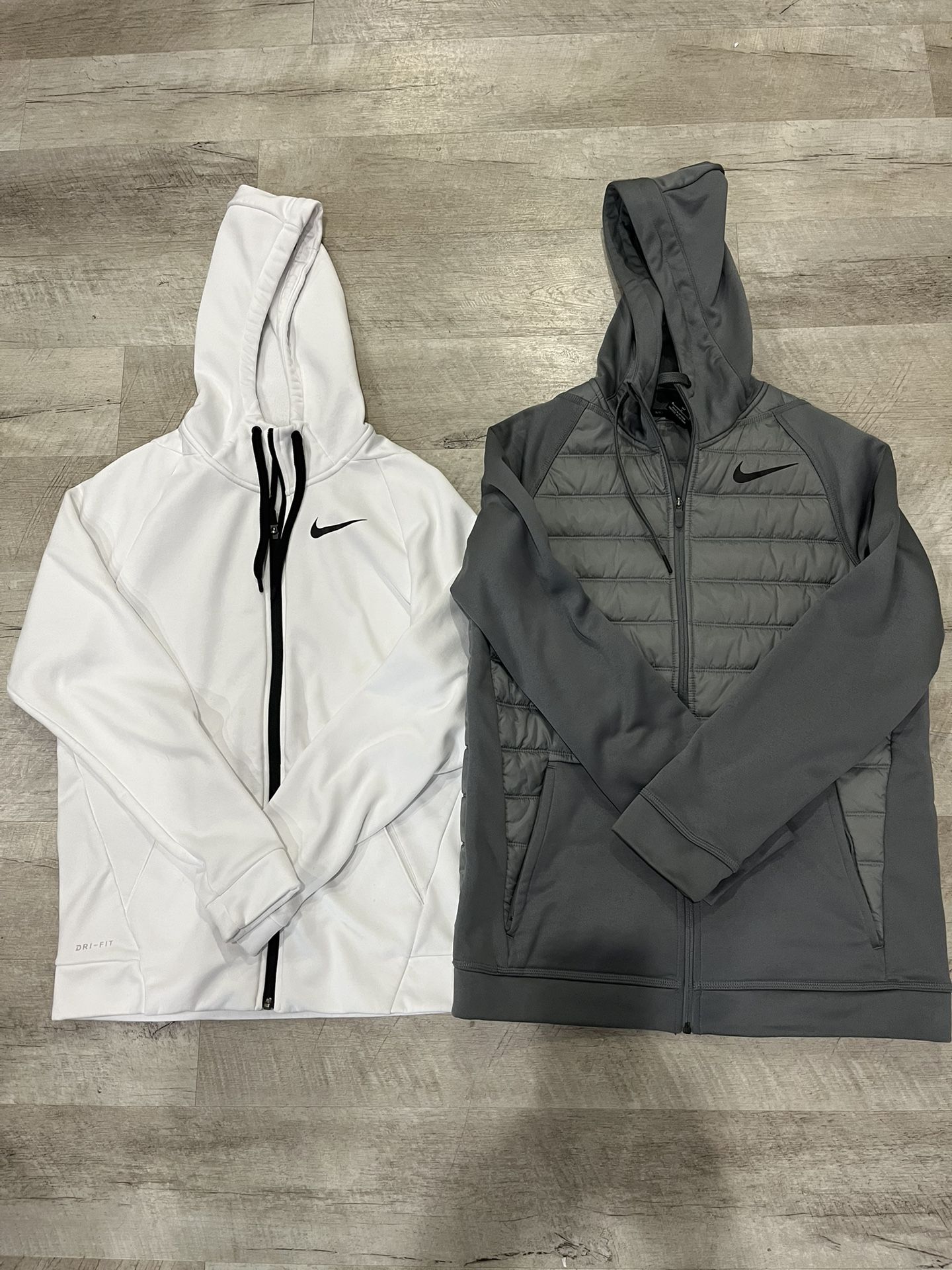 Like New Nike Dri-Fit Jackets With Hoodie, Men Size Medium And Small