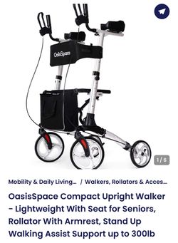 Upright Walker With Seat