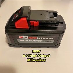 New Milwaukee 6.0 High Output Battery