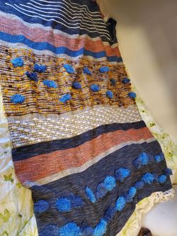 Anthropologie all roads throw blanket 70X50