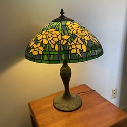 Antique leaded Glass Lamp