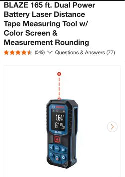 Bosch BLAZE Laser Distance Measurer