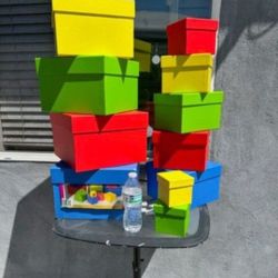 Household Decor Spring Nesting Color Boxes 