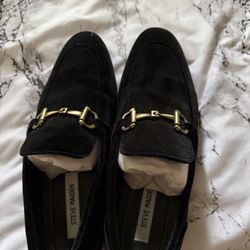 Black Suede Steve Madden loafers  