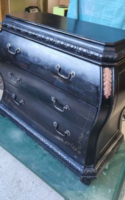 Used Black Bombe Dresser